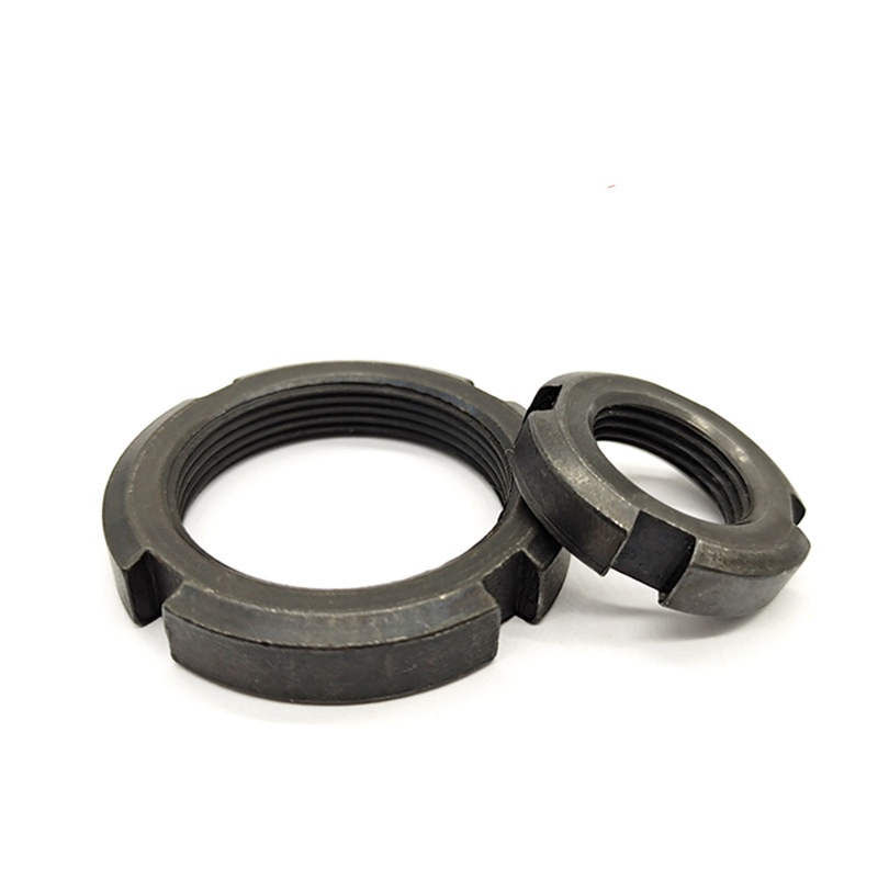 Dviguba apsaugota išpjova fiksavimo apvali veržlė