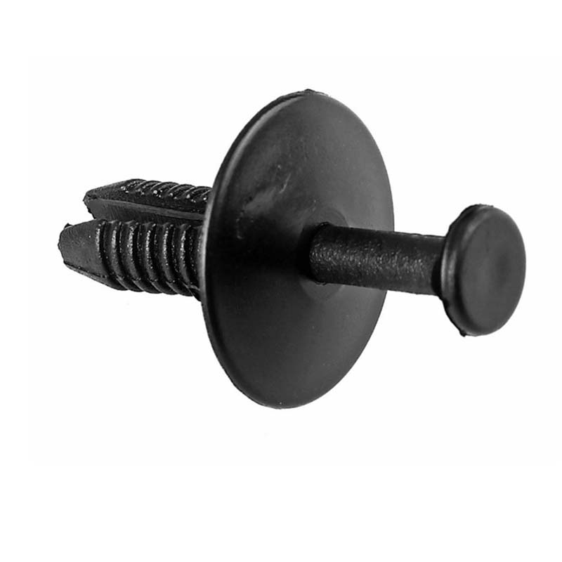 Išsiplečiančių kniedių spaustukų stūmimo tipas