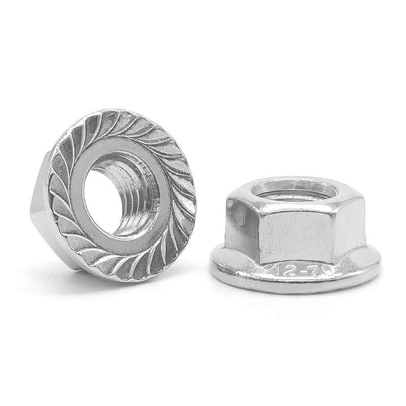 Šešiakampės flanšinės veržlės pramoniniams pastatams