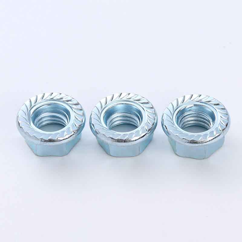 Didelio stiprumo šešiakampės veržlės su flanšais