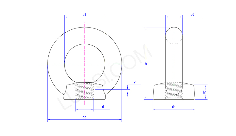High Tensile Lifting Eye Nut