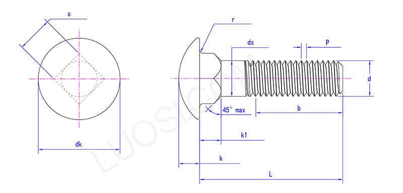 General Purpose Round Head Bolts General Purpose Round Head Bolts