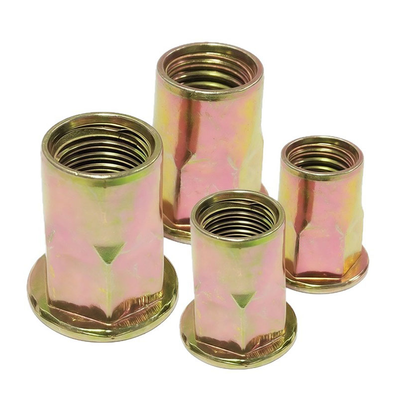 Saugi inkaravimo šešiakampė kniedės veržlė