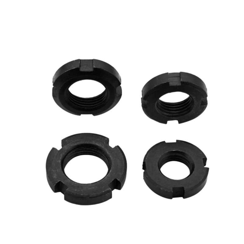 Atspari drebėjimui išpjova fiksavimo apvali veržlė