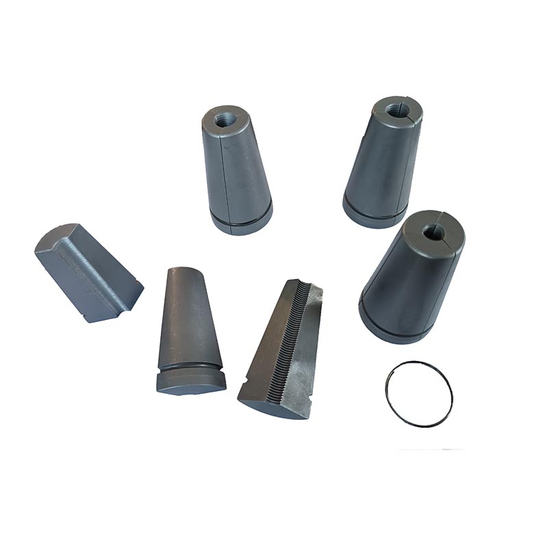 Plieninio vamzdžio griebtuvo pleištas